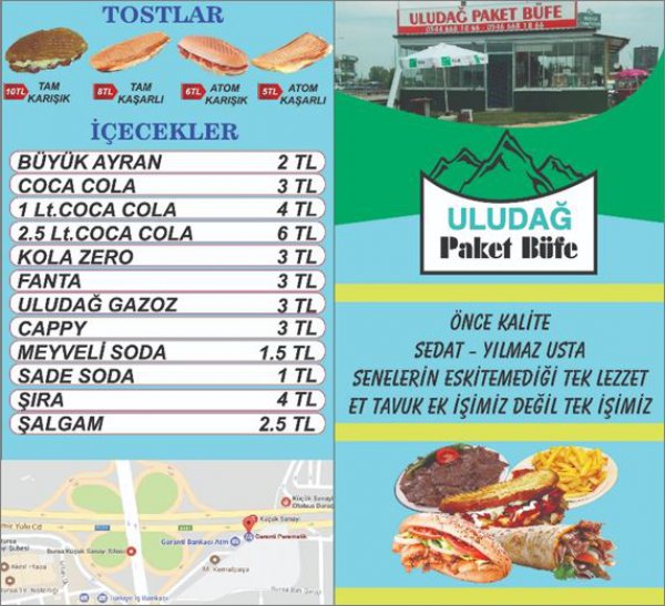 Uludağ Paket Büfe Bursa Niltim Nilüfer Parkoop Paket Servisi Tavuk