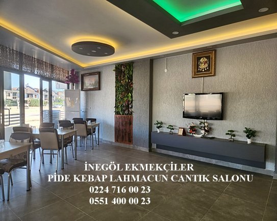 Ekmekçiler Pide Kebap Salonu İnegöl Lahmacun Pide Kebap Cemiyete Cantık Paket