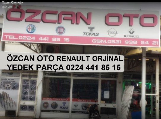 Renault Yedek Parça Bursa Renault Orjinal Yedekleri - Özcan Oto. Reno Yedekleri