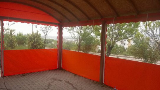 Erçelik Branda Yıldırım Branda Çadır Mafsallı Tente Körüklü Tente Bahçe Kapama